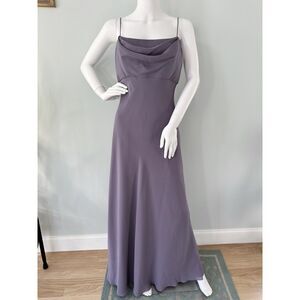 Vintage 90's Lavender Chiffon Prom Special Occasion Formal Dress size 8